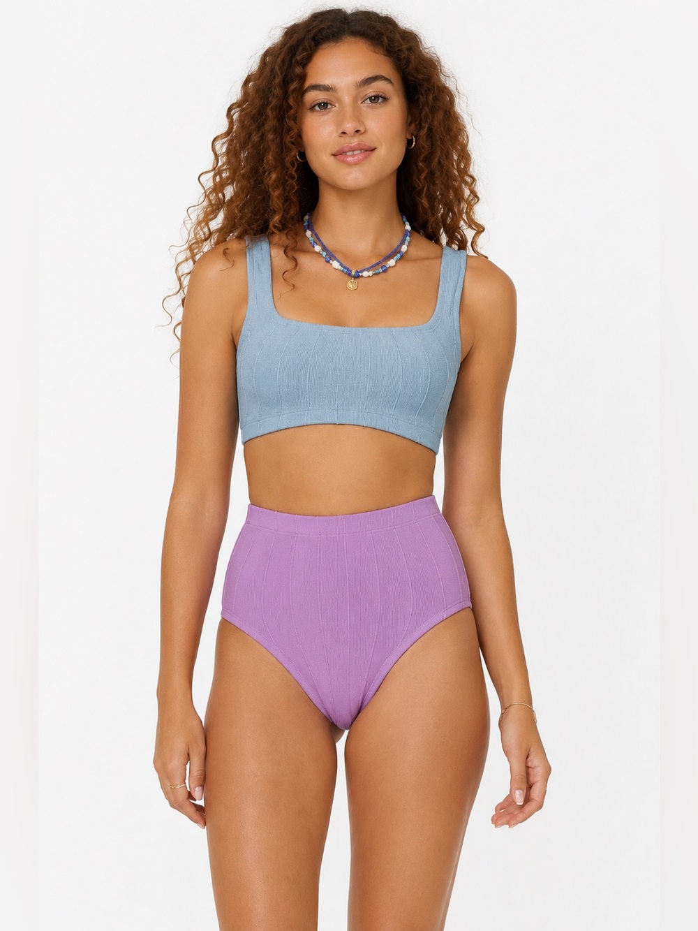 Hunza G Nile Rib Patricia Duo Bikini One Size